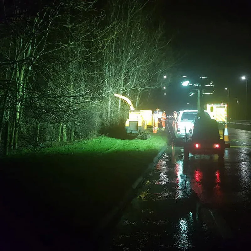 Utility Works & Roadside Tree & Vegetation Clearance by White's Tree Services in Carlisle & Cumbria.