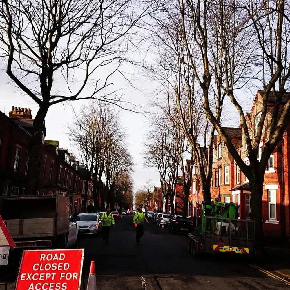 Road closed for access